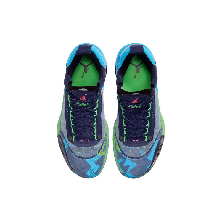 Air Jordan 34 Low Pf Regency Purple 'Blue Green' Women's CZ7746-500
