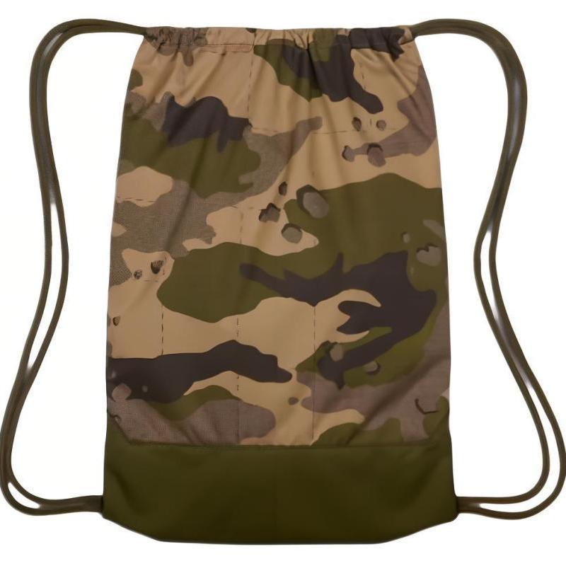 Nike Polyester Backpack Regular Unisex Khaki & Green & White Casual