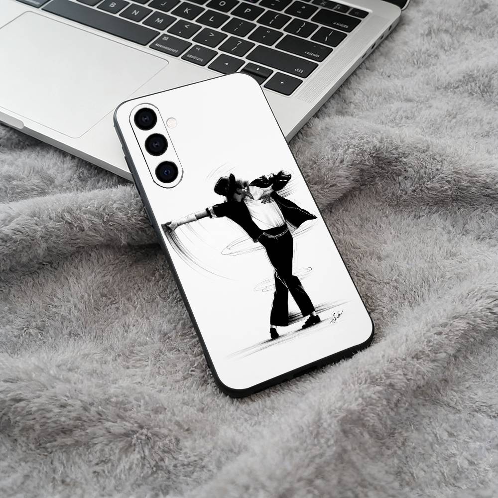 Superstar-M- Michael -Jackson Phone Case For Samsung Galaxy A73,A71 A72,A70,A53,A52,A51,Soft Silicone Black Cover