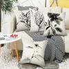 Chinese Style Ink Painting Floral Home Decor Pillowcase Bedroom Living Room Sofa Decoration Polyester Cushion Cover With Zipper