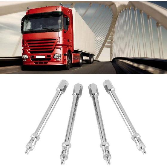 for Valve stem Extensions 4 Pack Tyre Valve Extender, 100mm Car Truck Wheel Valve Extension Extender Stem Wheel Valve Stem Extension Adapter