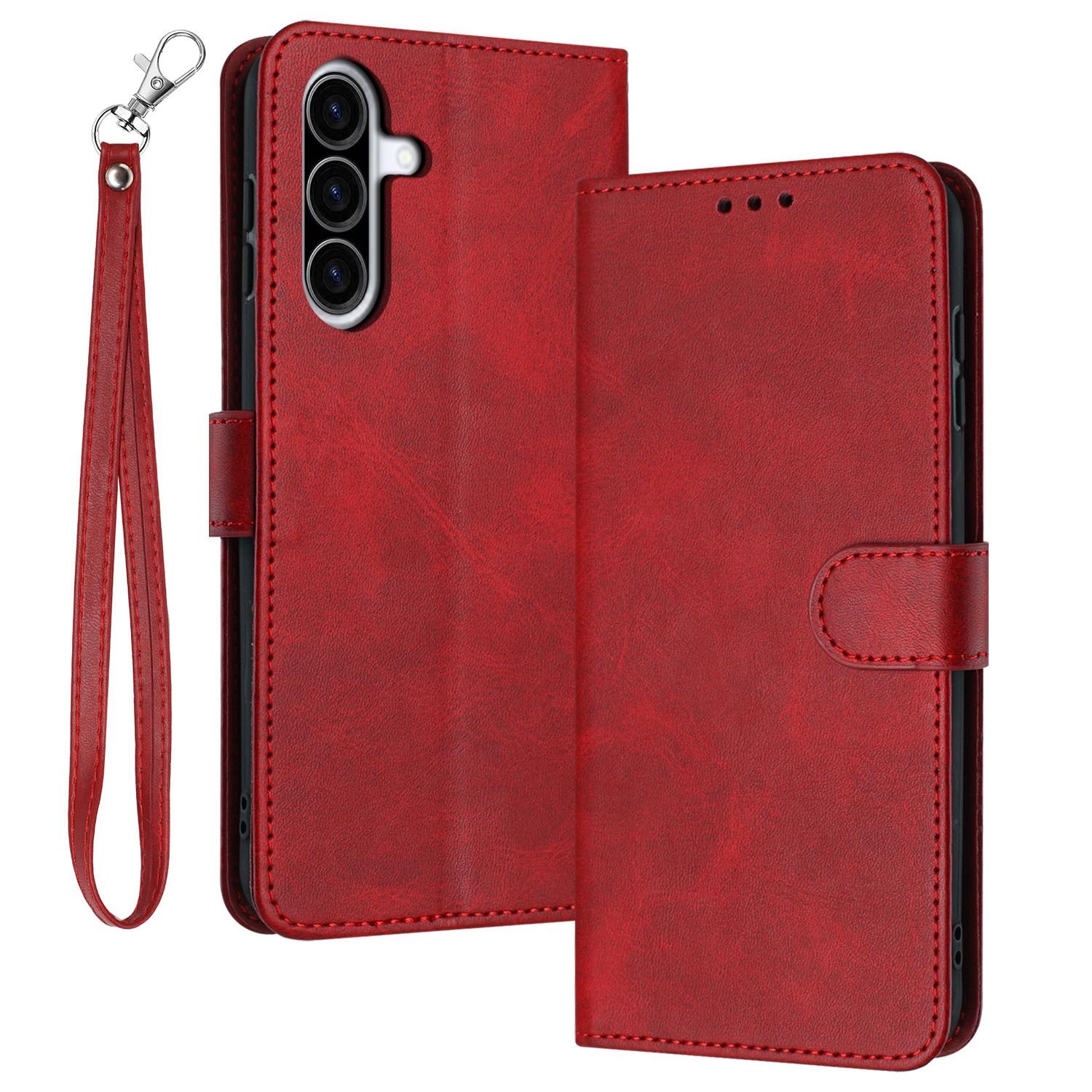 

For Samsung Galaxy A56 5G Case Flip Stand PU Leather Wallet Phone Cover Calf Texture A
