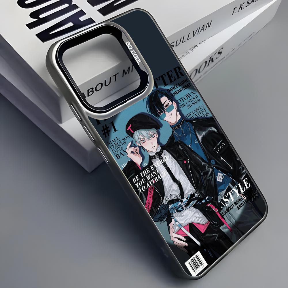 Korean Alien Stage Ivan Till Phone Case For iPhone 16 15 14 13 12 11 Pro Max Grey Black Matte Laser Metallic Aurora Funda