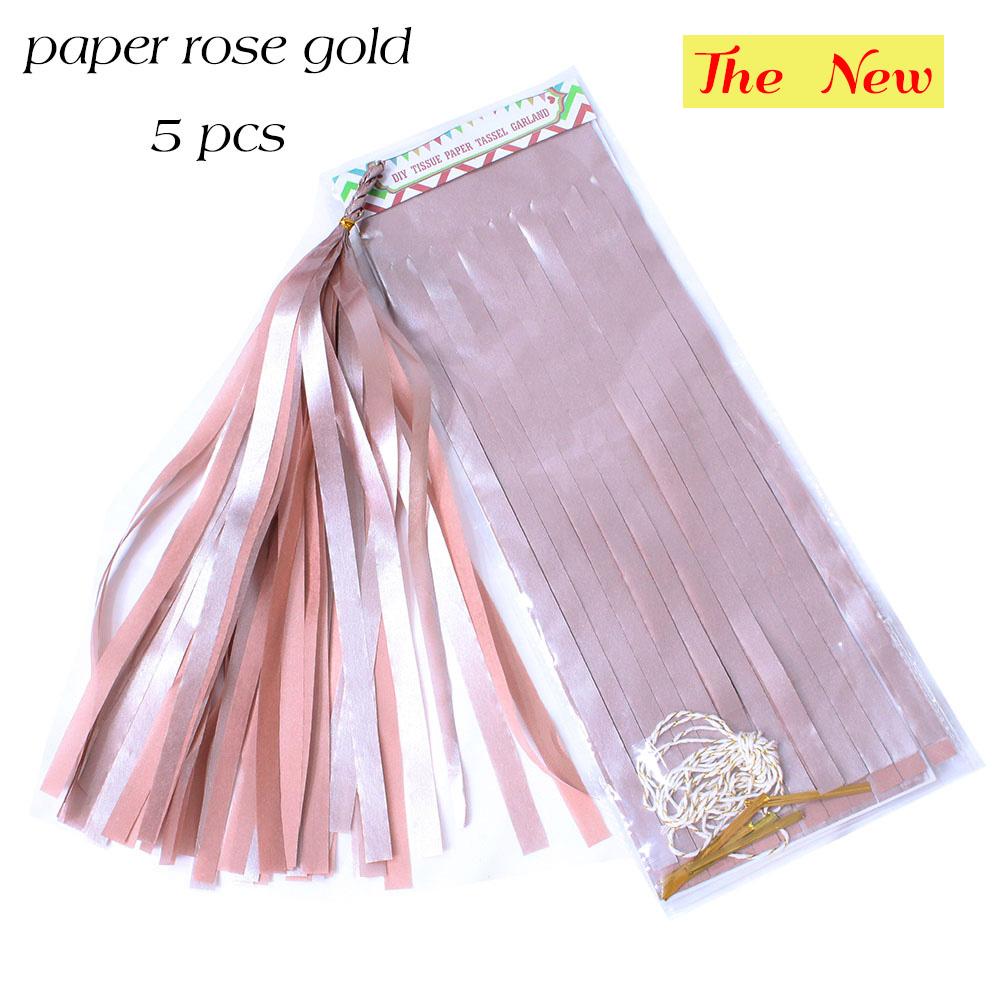Wedding Party Decoration Color Paper Tassel Garland Bride To Be Birthday Decor Baby Shower Girl Slingers Mermaid Party Supplies