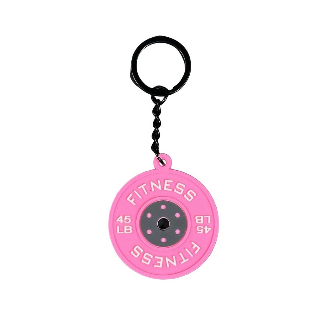 Mini Silicone Weight Plate Keychain Gym Gifts for Gym Lovers Fitness Trainer Mobile Phone Backpack Accessories