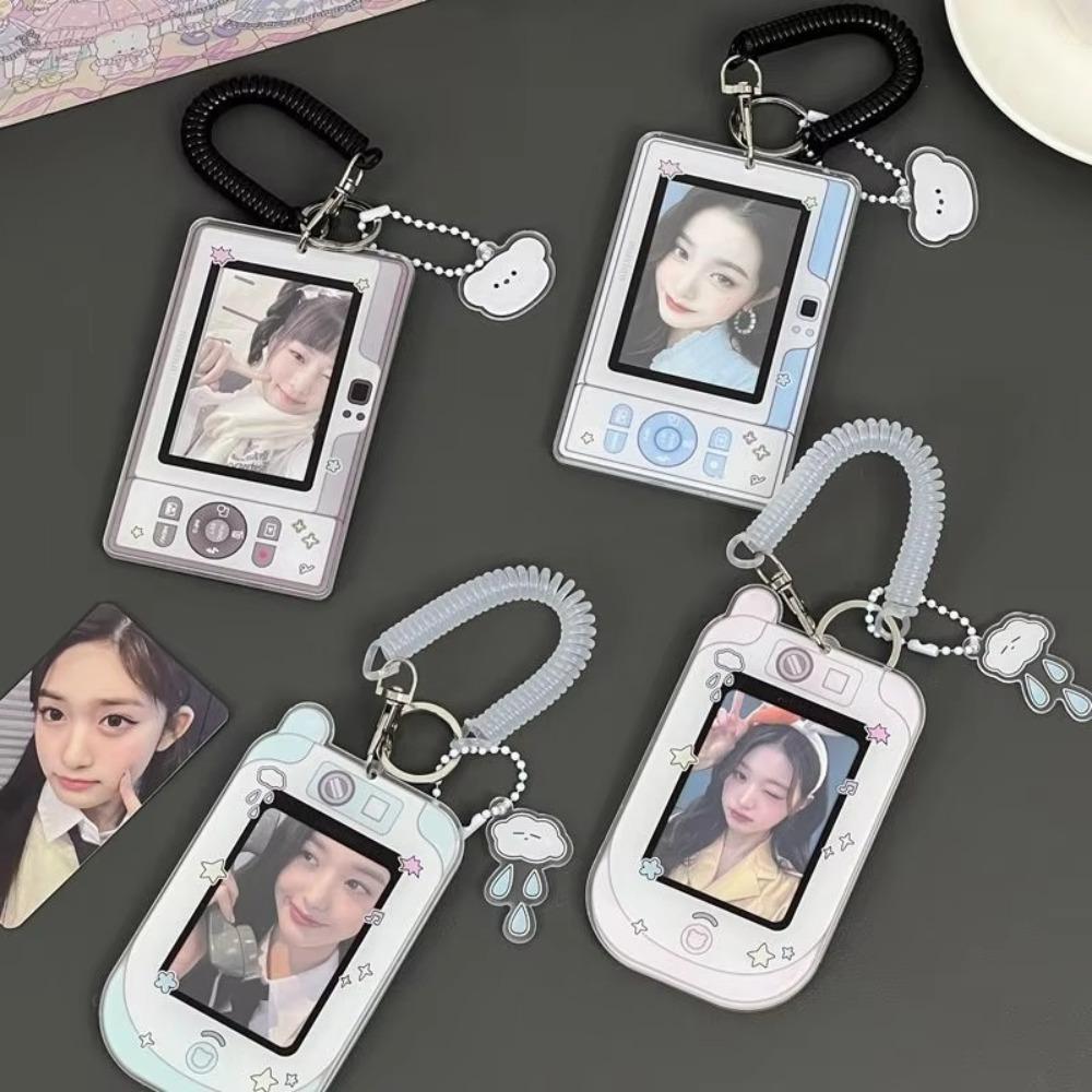 Cute 3 Inch Photocard Holder Kpop Acrylic Photo Card Case Mobile Phone/camera Shape Idol Card Protector