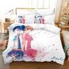 3D Print Anime Aikatsu Bedding Set Printed Bed Set With Pillowcase Bed Duvet Cover Soft Single Double Queen Super King Size