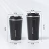 Insulated Stainless Steel Coffee Cup with Smart Temperature Display and Lid - Portable Gift for Men and Women