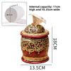 Solid Wood Retro Tissue Box, European High-end Roll Paper Tube, Circular with Lid, Living Room Household Roll Paper Box