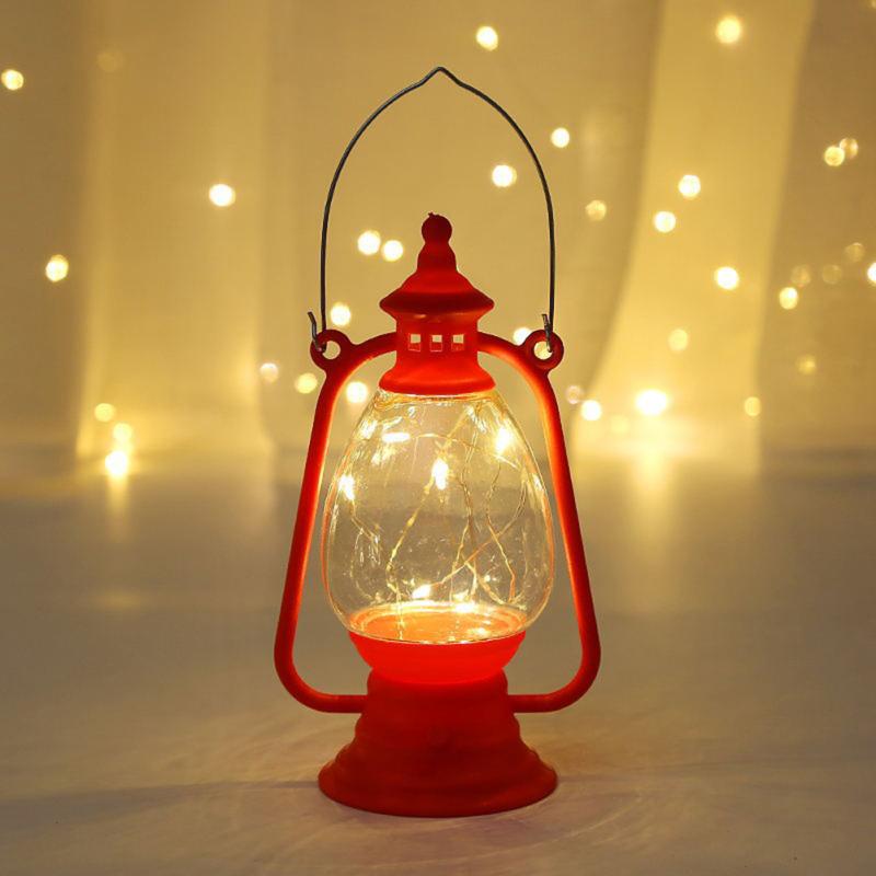 Retro Led Oil Lamp Lantern Multifunctional Electronic Candle Light Creative Hanging Ornaments