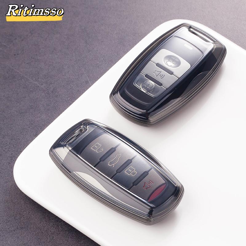 Transparent Tpu Key Case For Haval Jolion  Dargo F7 Jolyon H6 F7X Great Wall Gwm Poer F5 Cannon Key Cover Car Accessories
