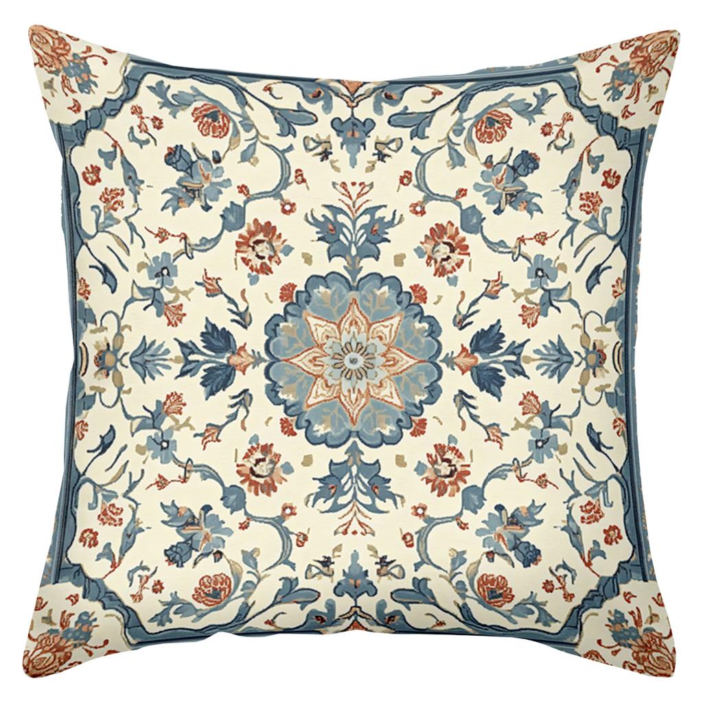 Floral Patterned Throw Pillows for Home Decor Polyester pillowcase, sofa decorative cushion cov Headboard Pillow