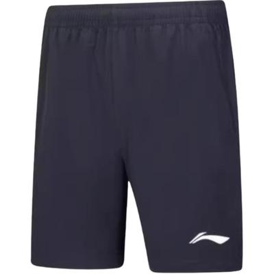 Li Ning Badminton Series Solid Color Mid Waist Breathable Versatile Sports Shorts Men Shorts AAPV109-1