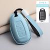 PU Leather Car Key Case Cover Holder Keychain Protective Shell for Hyundai Creta Ix35 Ix45 I10 I30 I40 Remote Key