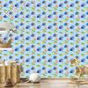 Back to School Wallpaper Azure and Blue for Living Room and Bedroom 50x1000