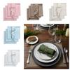 4PCS Eco-Friendly Cloth Napkins Soft Tea Towel Minimalist Placemats  Wedding Decor