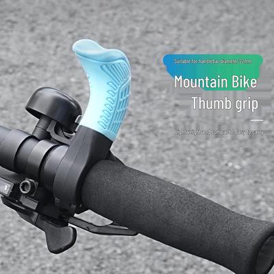 Shock-Absorbing Mountain Bike Grips with Universal Bar Ends - Outdoor Cycling Handlebar Accessories