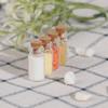 4Pcs Mini Seasoning Food Bottle Diy 1/12 Dollhouse Miniatures Kitchen Food