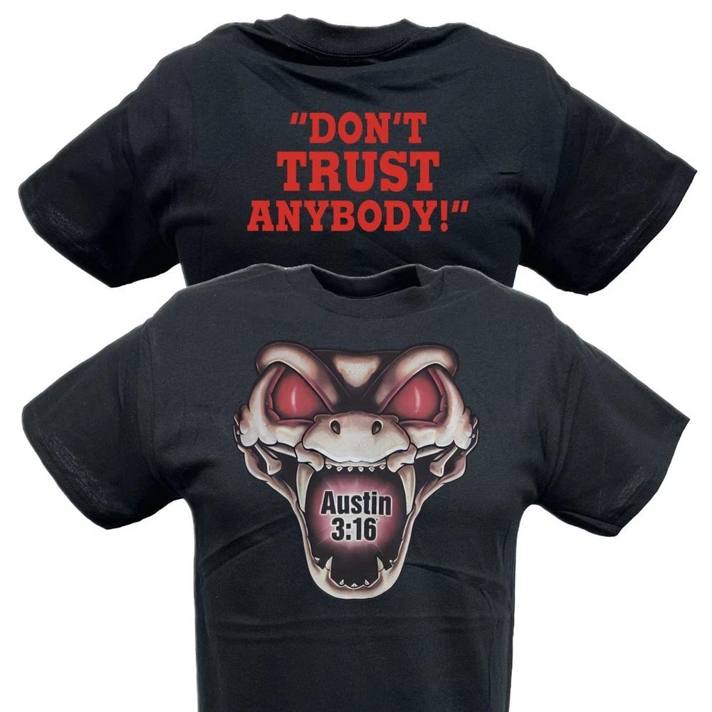 Stone Cold Steve Austin Dont Trust Anybody Rattlesnake Unisexs Tshirt M