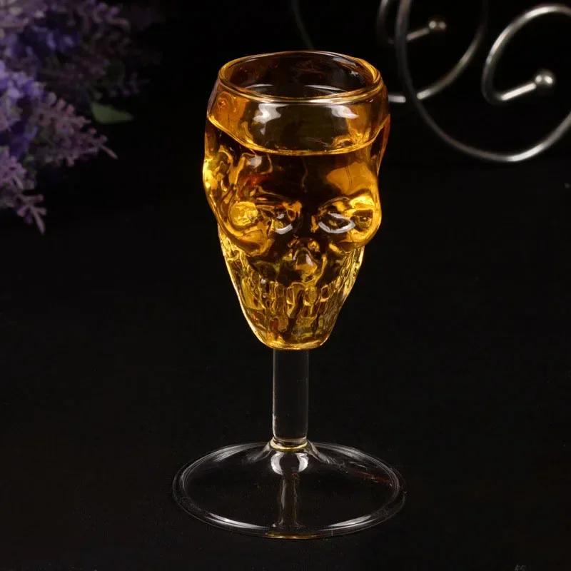 Totenkopf Glasbecher Bier Wein Bar Totenkopf Glaskopf Wodka Trinkgeschirr Heimbar Party Geschenk Kunstware Deko Kelchgläser