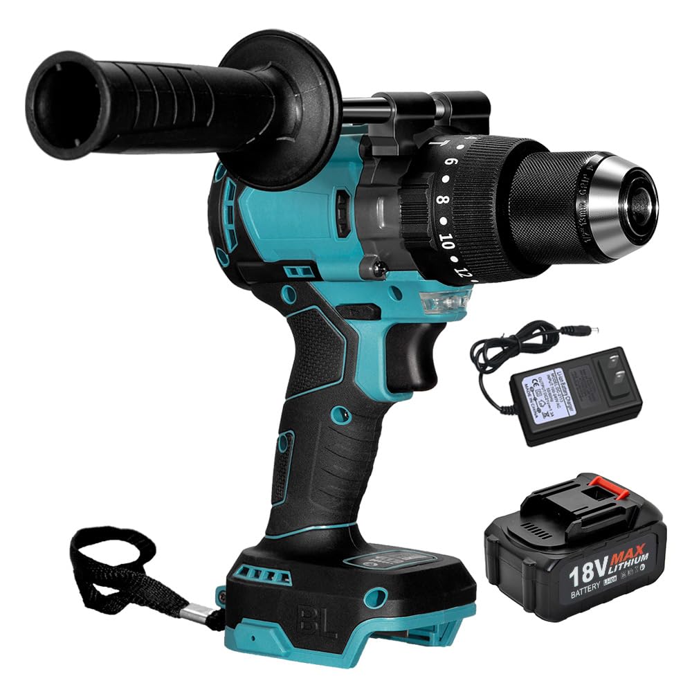 

LINGYUE Электрическая отвертка и дрель 3000 мАч Перезаряжаемая Электронный крутящий момент Максимальная регулировка скорости 1300 Простая в использовании даже для начинающих DIY