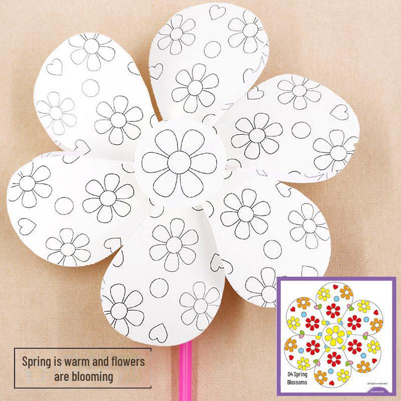 Children's Windmill Art Kit: DIY Painting & Coloring Educational Toy