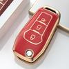 Tpu Car Key Shell Case For Ford F-150 F-250 F-350 Explorer Ranger Ka Fiesta Mondeo Car Folding Key Cover Holder Keychain Set