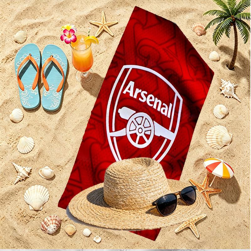 Football team.C Print Beach Towel, Versatile Lightweight Absorbent Beach Towel for Pool Surf Yoga Bathroom, Perfect Birthday Holiday Gift
