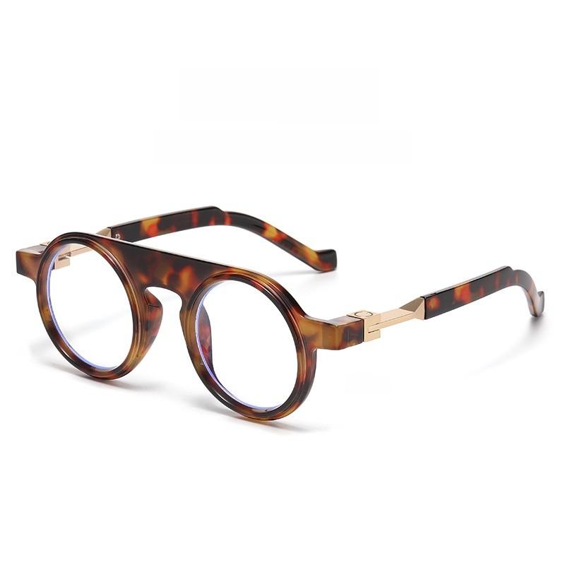 Vintage Mens Round Sunglasses With Uv400 Protection For Fashionable Streetwear