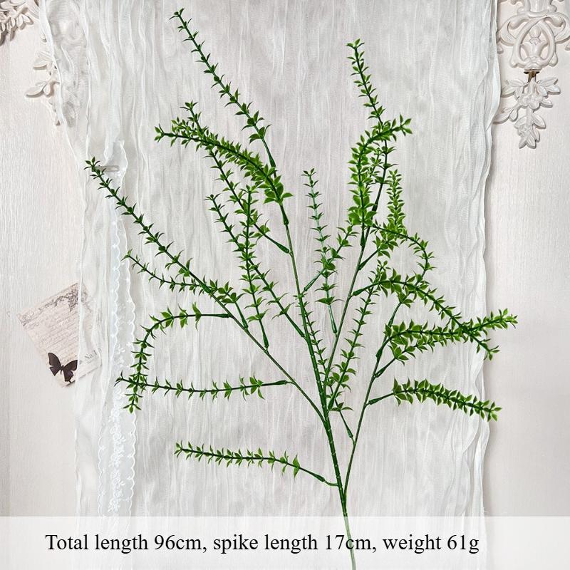 

6pcs Artificial Plants Wedding Green Phoenix Grass Flower Arrangement Living Room Decoration Simulation Tree Branch Plant