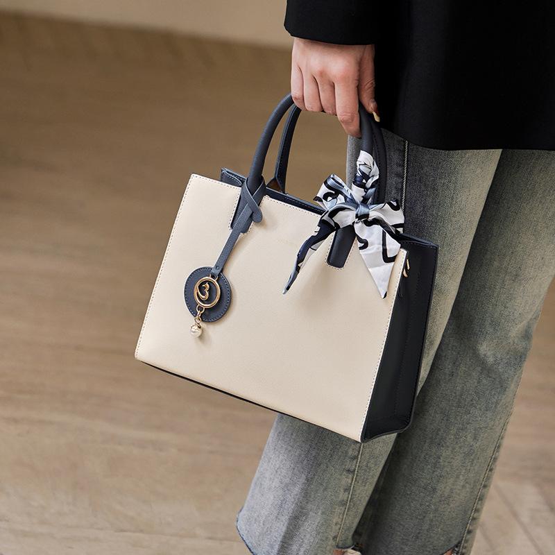 Mrs. Qiao Genuine Leather Bag for Women 2025 New Model Mom Bag Elegant Handbag Women's Crossbody Bag High-end Women's Bag