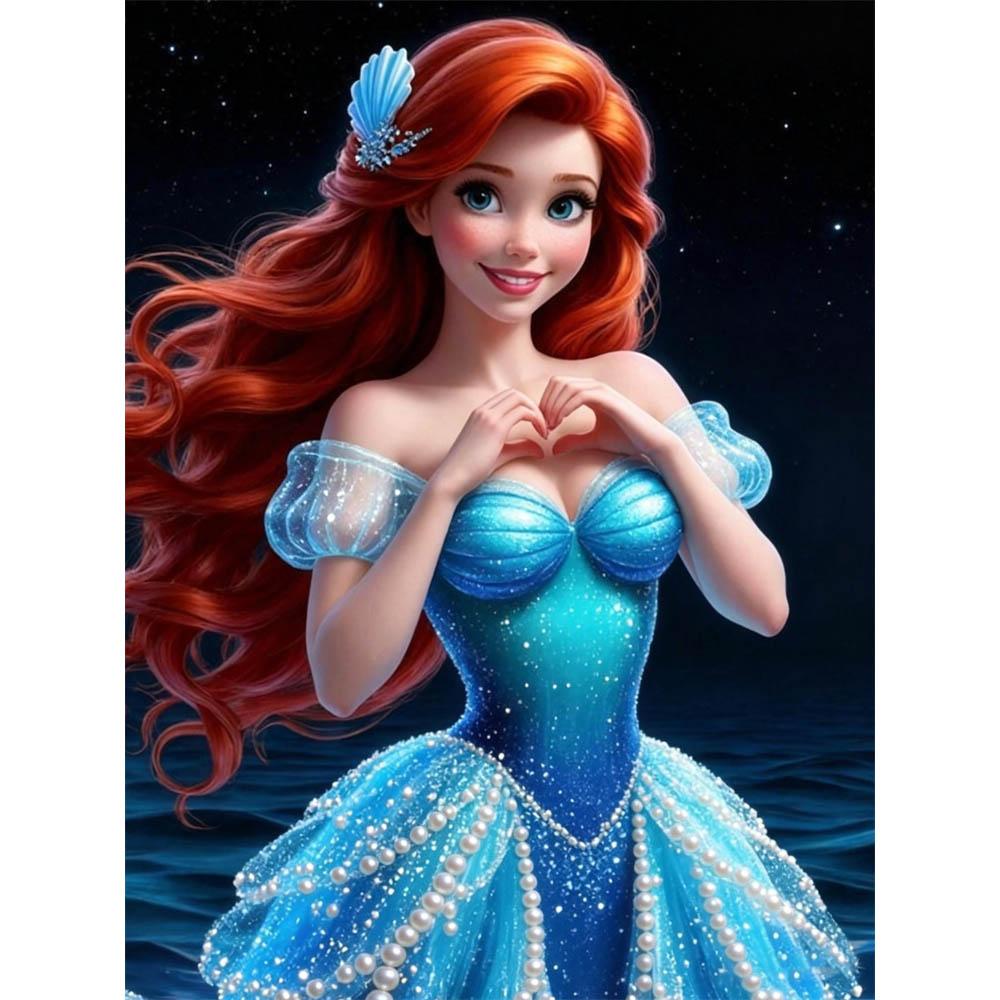 

Disney The Little Mermaid DIY Pearl Artwork for ArielA Handmade Gift Suitable for Wall Decoration Ideal for Both Home and Office Settings 35x45cm