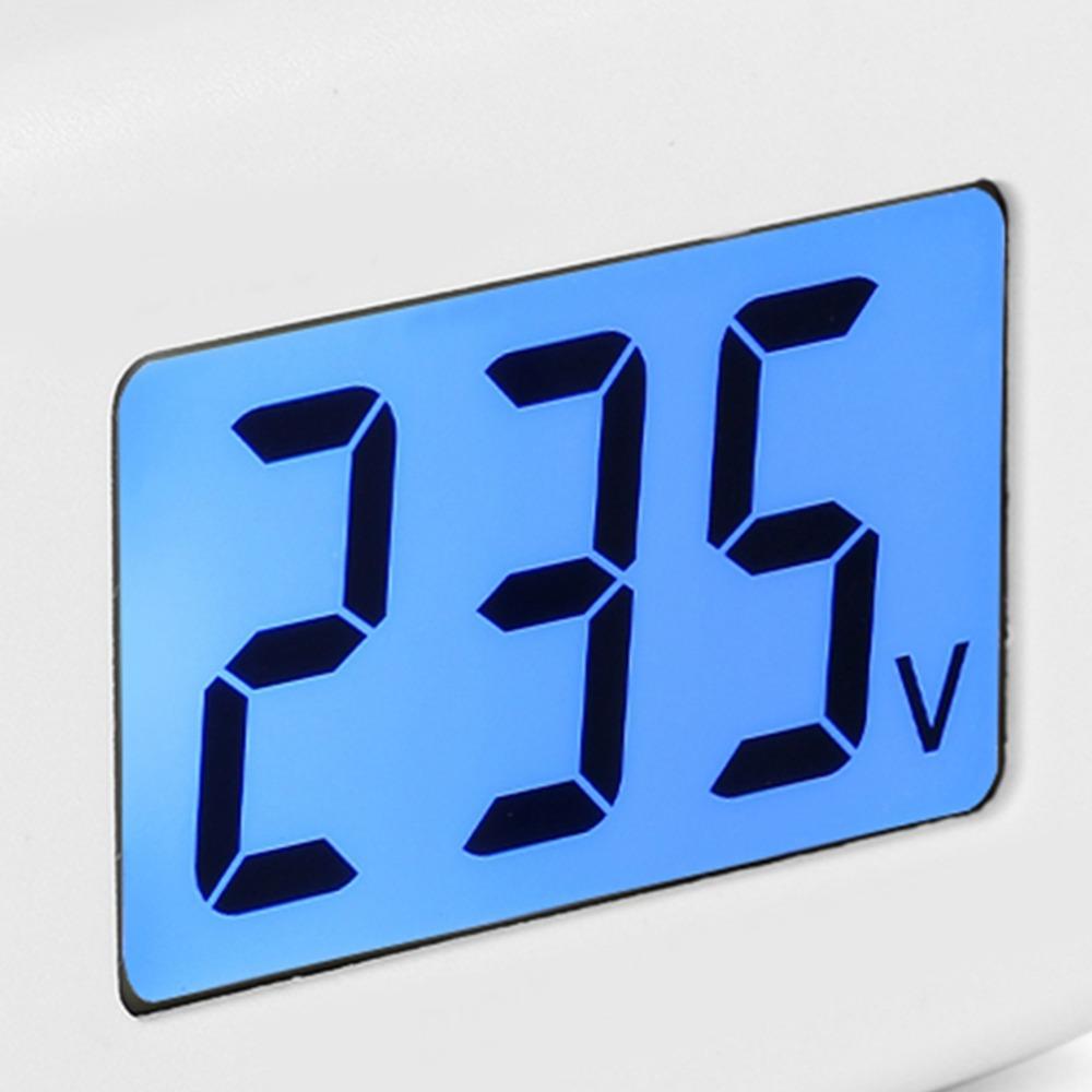 Flat Plug LCD Digital Voltmeter AC 80-300V Electrical Instruments Digital Voltage Meter  Household