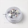 Holographic Square Nail Art Sequins Shimmering Silvery Laser Nail Glitter Decoration Metallic Nail Paillette Sequins