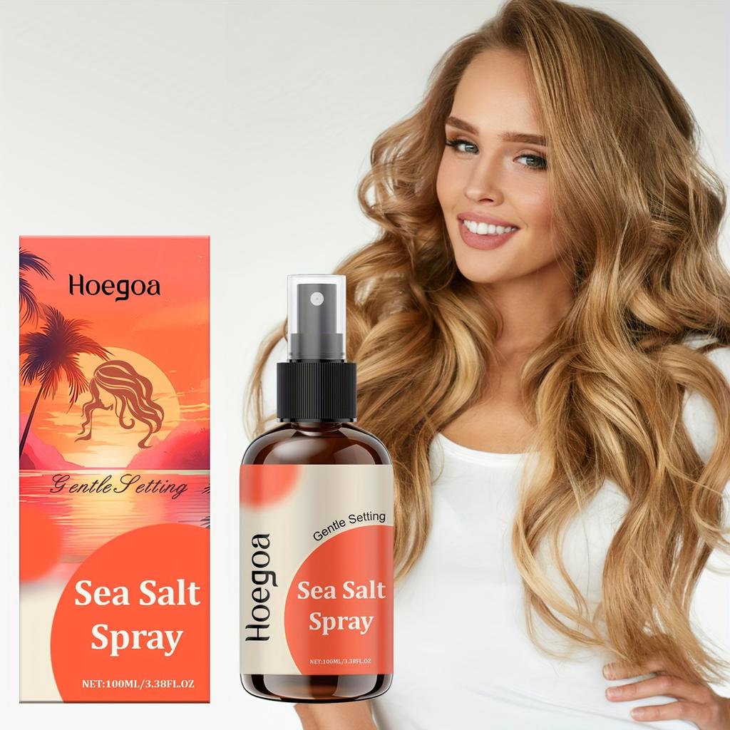 100ml-Salt Hair Styling Spray Salt Elastic Curling for Easy Styling and Enjoy Fashionable Curls
