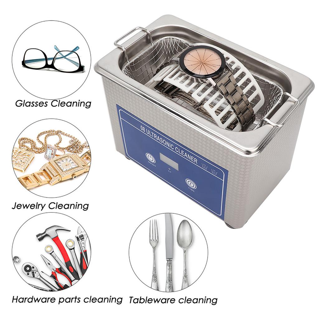 800 ml Ultraschallreiniger-Reinigungsmaschine für Uhren, Brillen, Schmuck