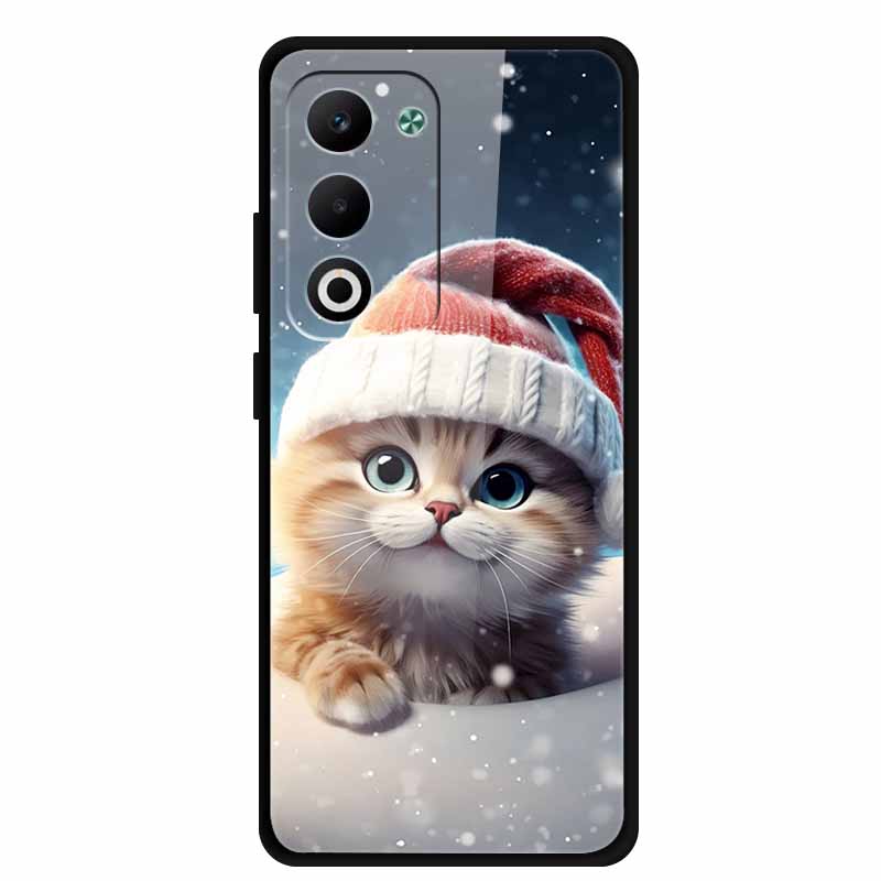 Glass Back Cover For OPPO A5i Pro 5G Case A5iPro Coque Hard Tempered Glass Case For OPPO A5m A5 5G 4G Phone Case A 5 Soft Bumper