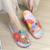 Ladies' Slippers Summer Sunflower New Flat Bottomed Bathroom Anti Slip Outer Wear Couple Soft Soled Beach Sandals Flat Bottomed