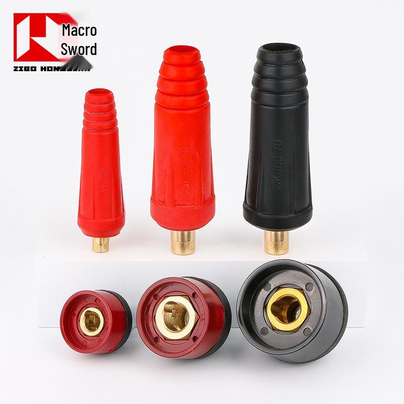 Argon-Lichtbogenschweißgerät Schnellanschluss-Set mit Massekabel und Stecker/Buchse.