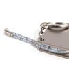 Metal Tape Measure Keychain Stainless Steel Retractable Ruler Key Ring Practical Small Tools Measuring Tools Tape Measure