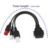 OBD Diagnostics Connector - Anti Rust Anti Acid And Alkali Aging Resistance With This Cable Along With A CAN-BUS Black