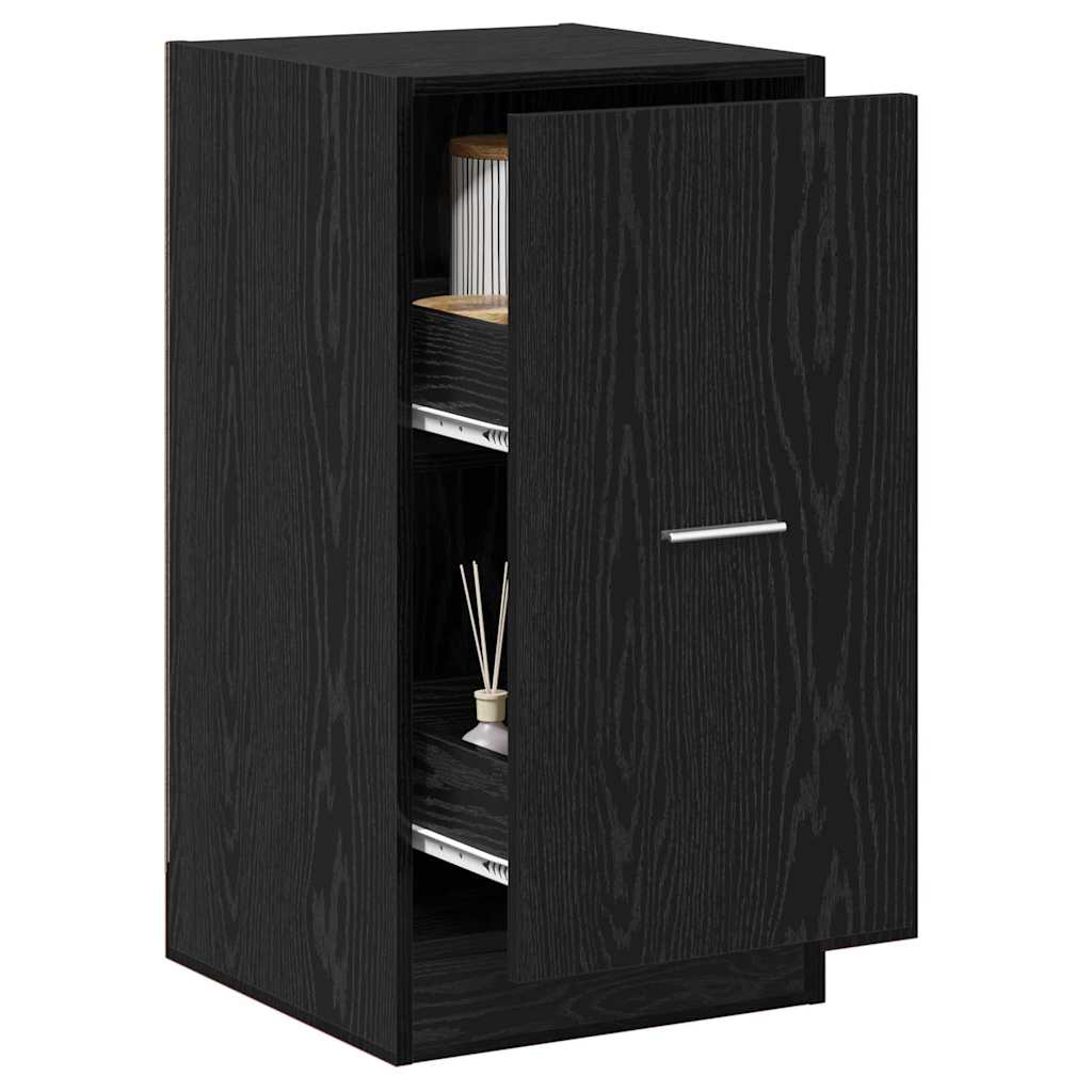 Pharmacy Cabinet Black Oak 40 X 41 X 77.5 Cm Particleboard