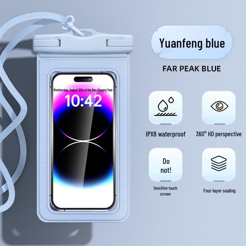 

Водонепроницаемый чехол для телефона с двойной воздушной подушкой и сенсорным экраном для плавания