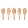 5Pcs Soup Spoon Fish Shaped Carved Wooden Rice Spoon Kitchen Tool for Mixing Cooking