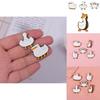 Unique Stylish Duck Brooch Three Headed Design Fun Goose Metal Pin For Clothing