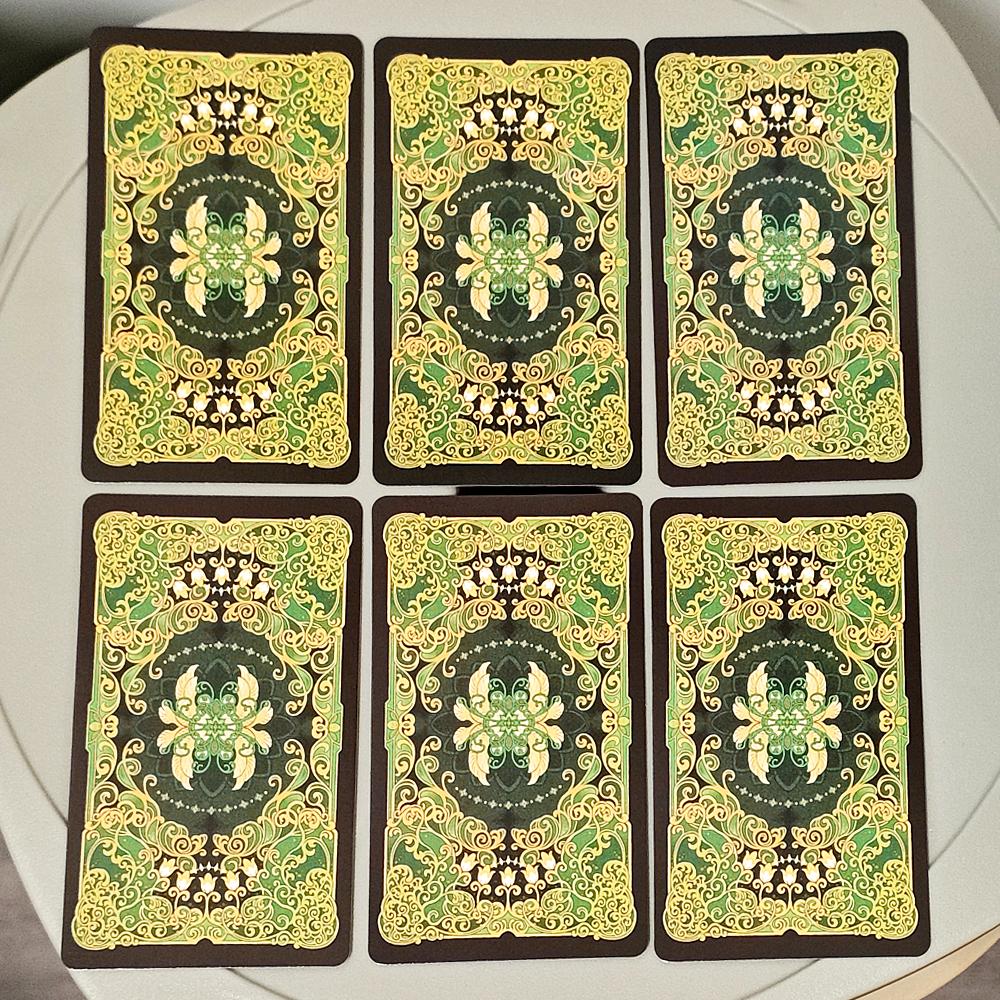 Green Trace Tarot 10.3*6cm - Story-Driven Deck, Mystical Divination, Spiritual Guidance 78 Pcs Tarot Cards Based on RWS