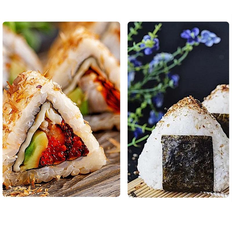 50Pcs Lovely Cartoon Triangle Rice Ball Packaging Bag Nori Onigiri Sushi Bag Sushi Making Mold Bento Accessories for Dinner
