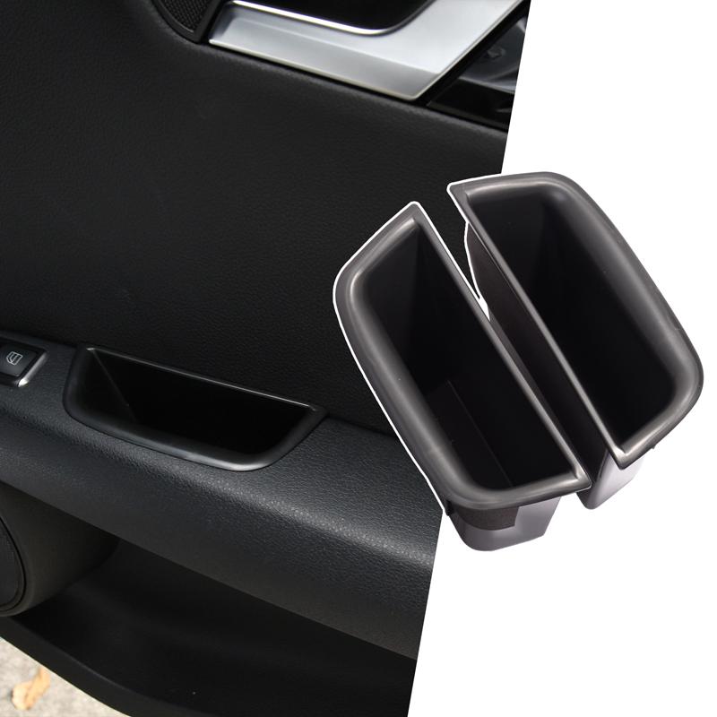 Rear Door Storage Barrel Container Tray Car Door Storage Box Door Handle Insert Organizer For Benz C Class W204 S204 2008-2014