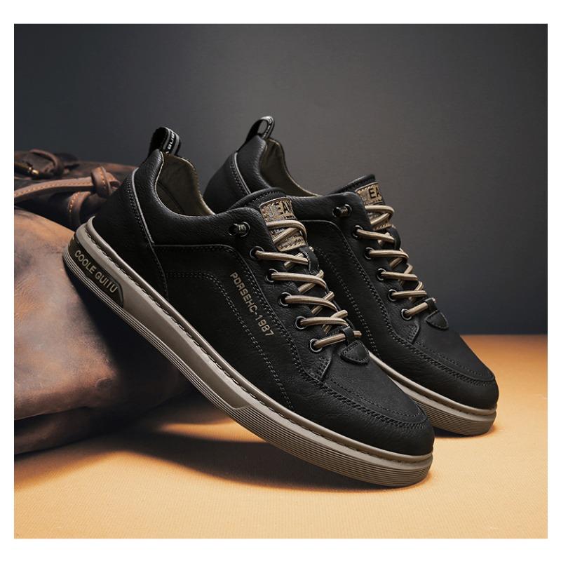 Men's Shoes, Casual Leather Shoes, Korean Version of The Trend of The Hundred Sports Tide Shoes, Men's Small White Board Shoes