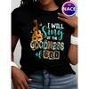 I will sing of the goodness god Christian "letter print round neck short sleeved T-shirt for women